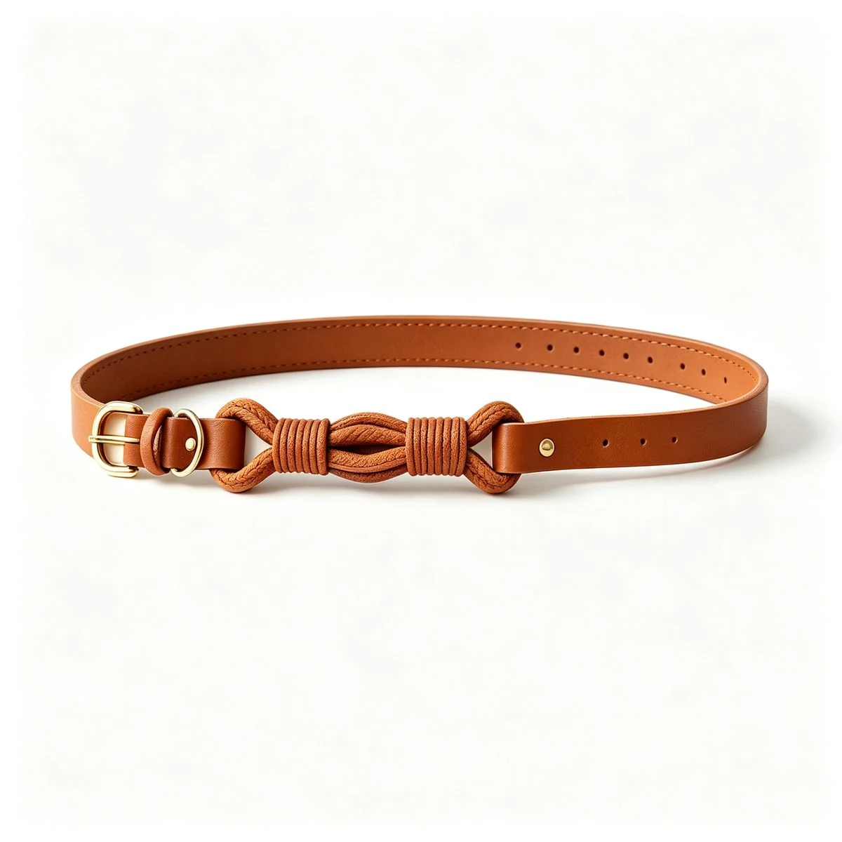 Braided Leather Accent Collar