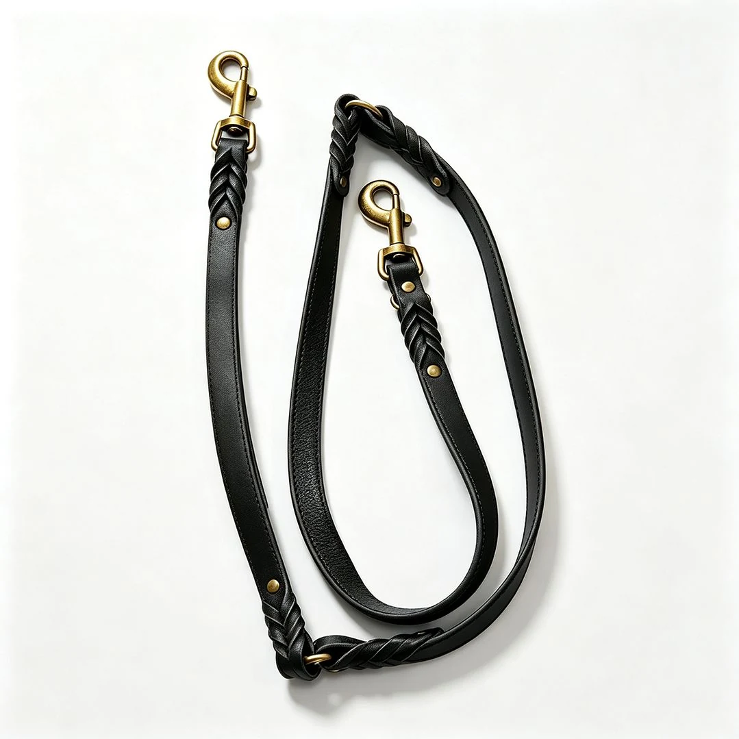 Braided Genuine Leather Leash